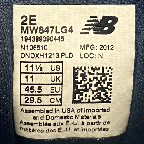 New Balance 847 v4 Walking Shoes Men’s 11.5 2E Wide Gray Navy Red  Stability - Picture 11 of 11